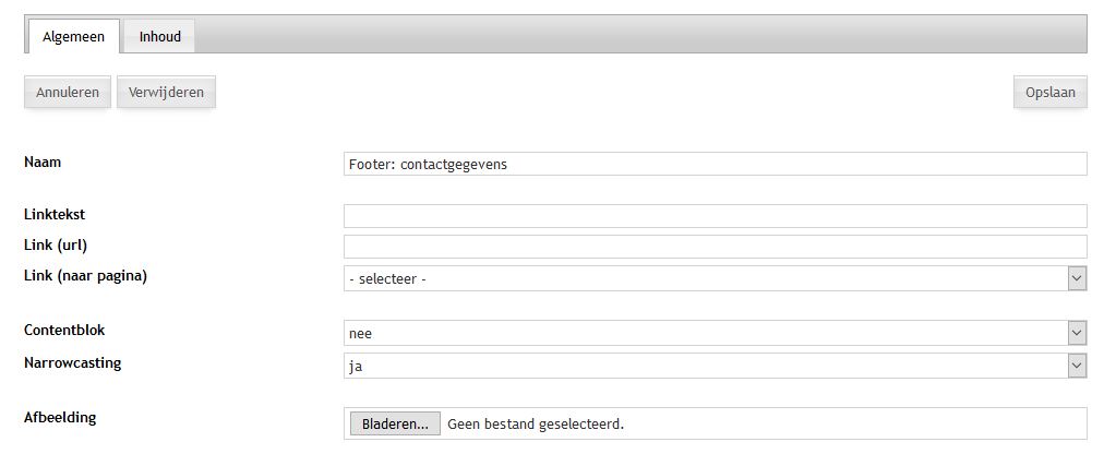 Website > Infoblokken
