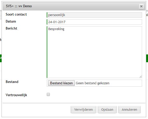 Leden - Aantekeningen bewerken