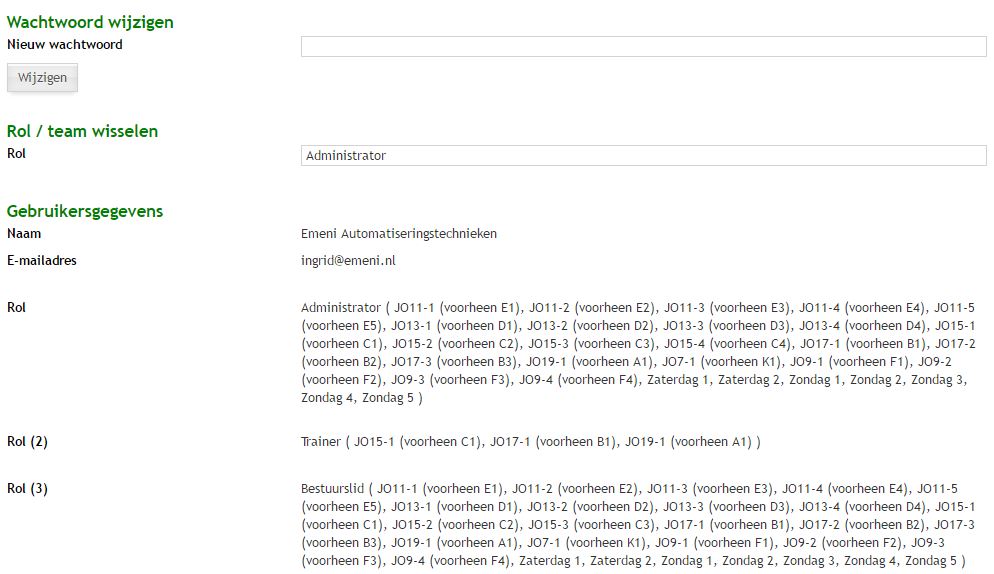 Mijn gegevens wijzigen Mijn gegevens wijzigen