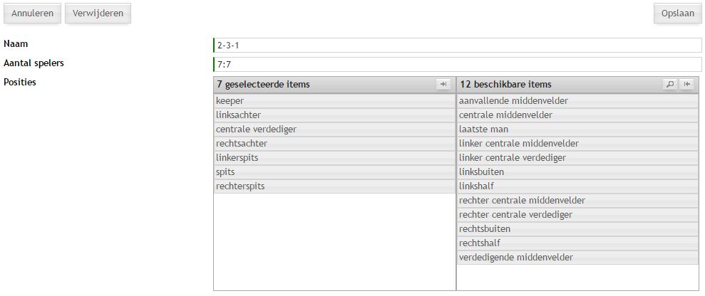 Algemeen - Opstellingen