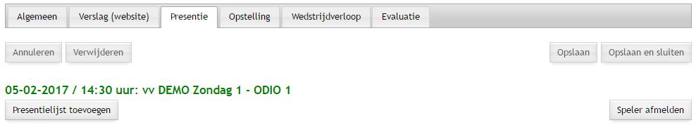 Wedstrijden - bewerken